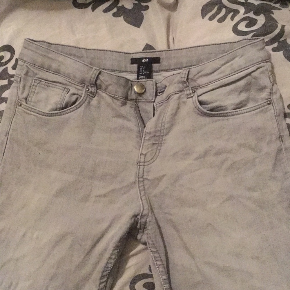 H&M light grey jeans